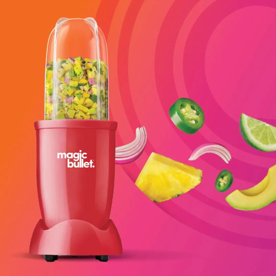 NutriBullet Magic Bullet Blender - 200W - 570ml Beker - Rood
