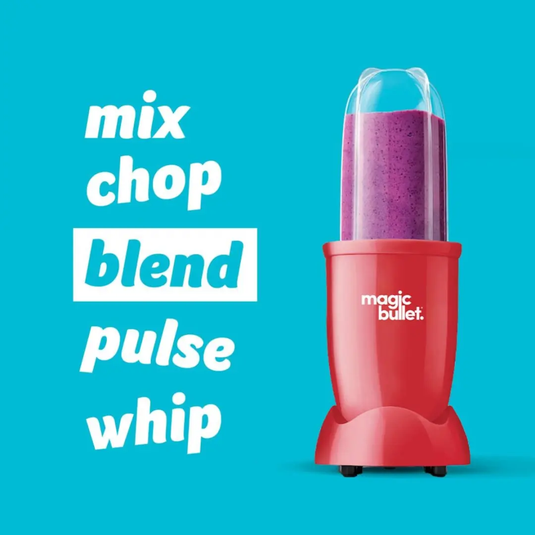 NutriBullet Magic Bullet Blender - 200W - 570ml Beker - Rood