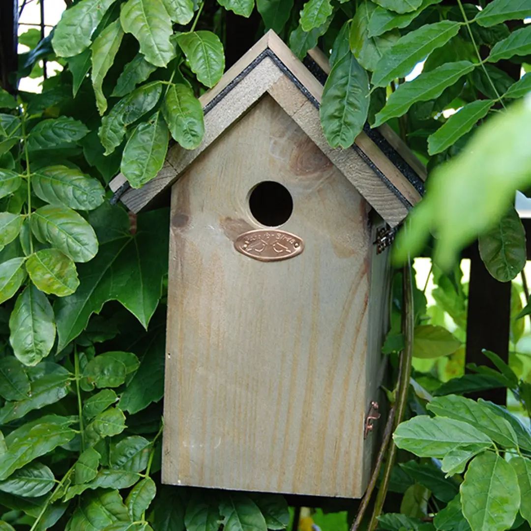 Esschert Design Pimpelmees Vogelhuisje Antiek M - Houtkleur