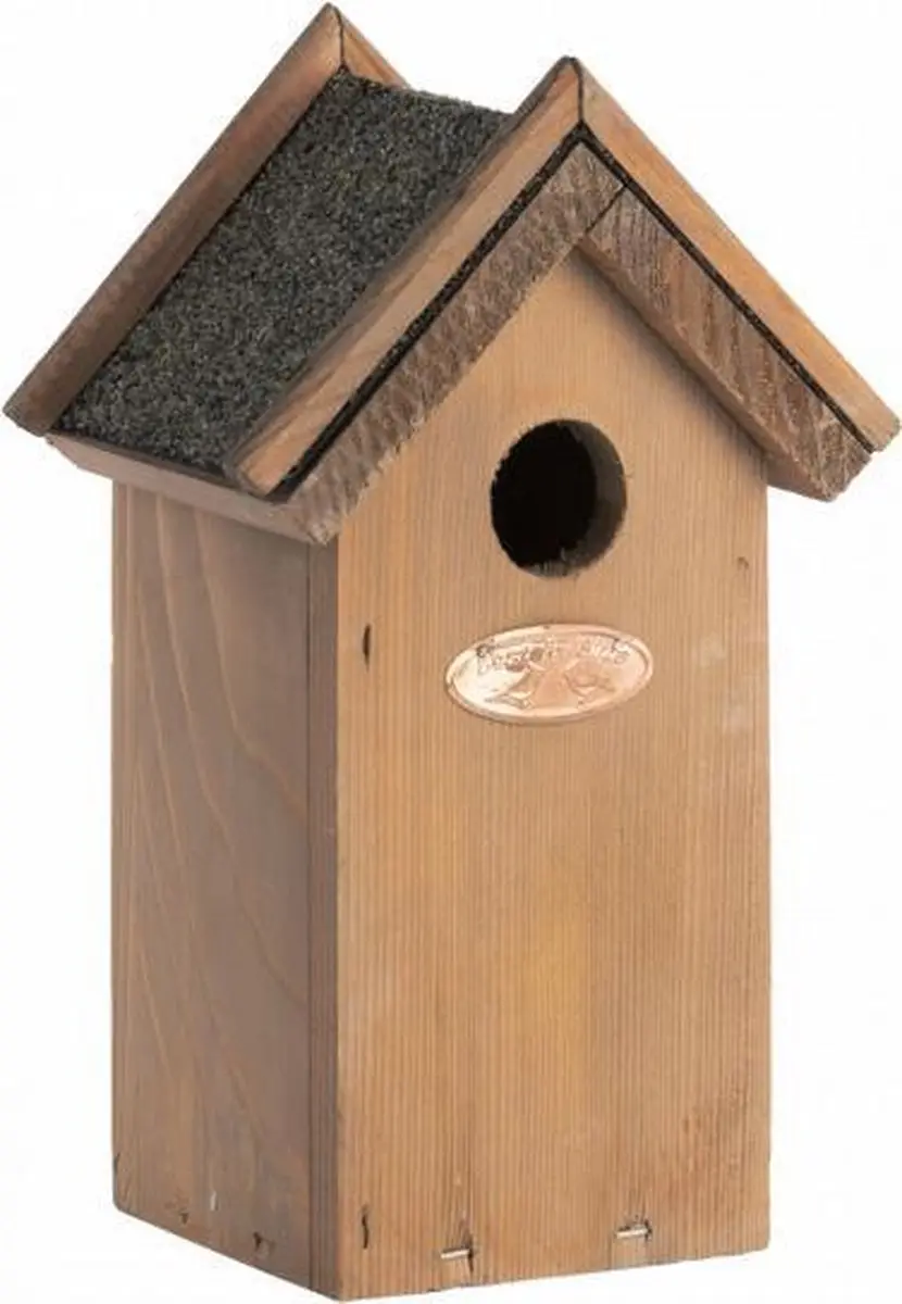 Esschert Design Pimpelmees Vogelhuisje Antiek M - Houtkleur - afbeelding 6 van 6