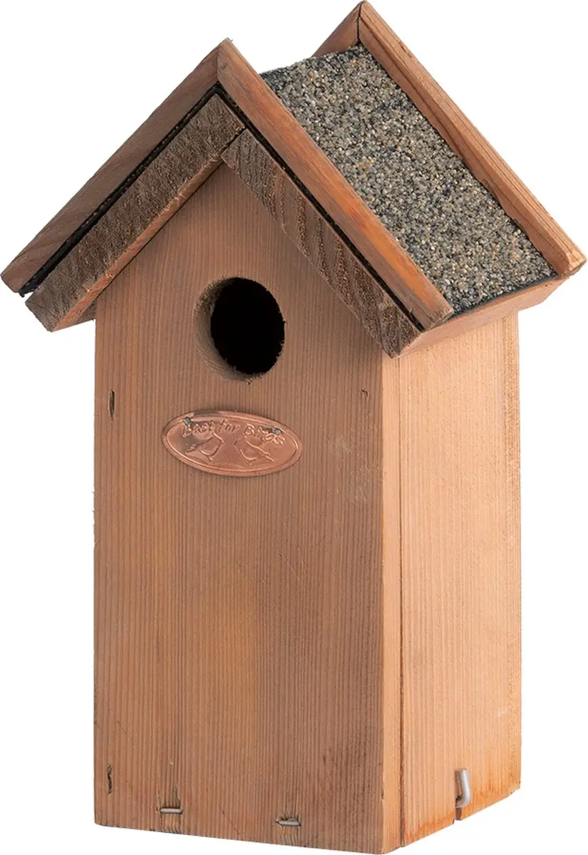 Esschert Design Pimpelmees Vogelhuisje Antiek M - Houtkleur