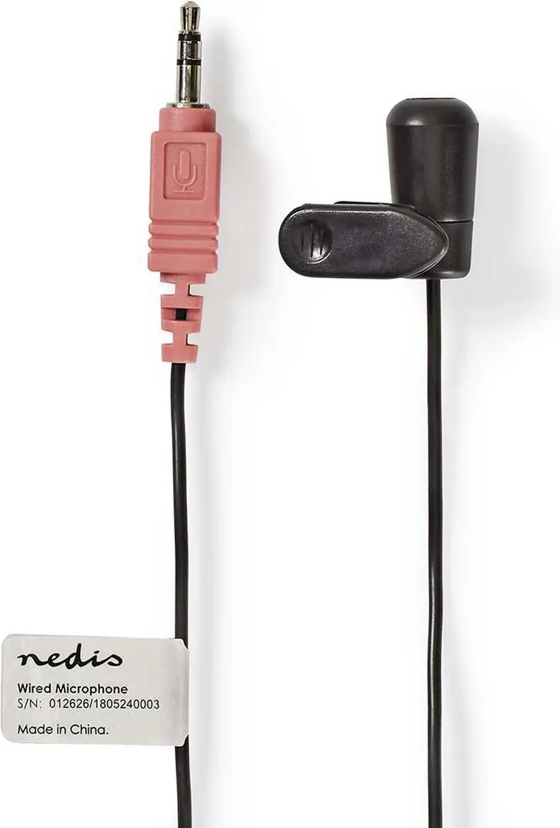 Nedis MICCJ100BK Microfoon - Bedraad - 3.5mm - Zwart