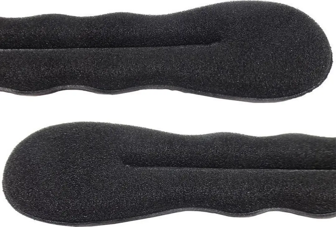 Haarsoires Knotrolband 17cm - Zwart