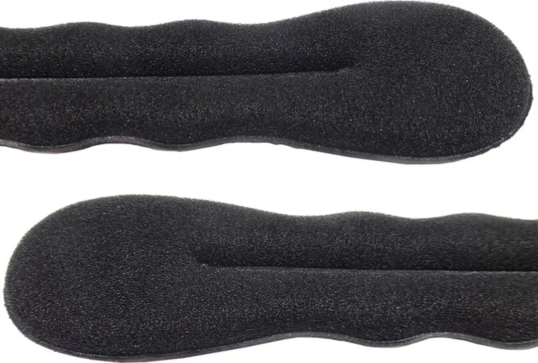 Haarsoires Knotrolband 17cm - Zwart