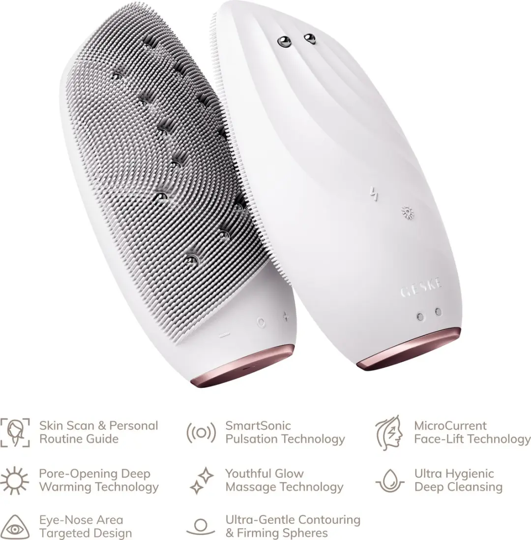 GESKE SmartAppGuided Sonic Thermo Facial Brush GK000006SL01 - 18 Snelheden - Starlight