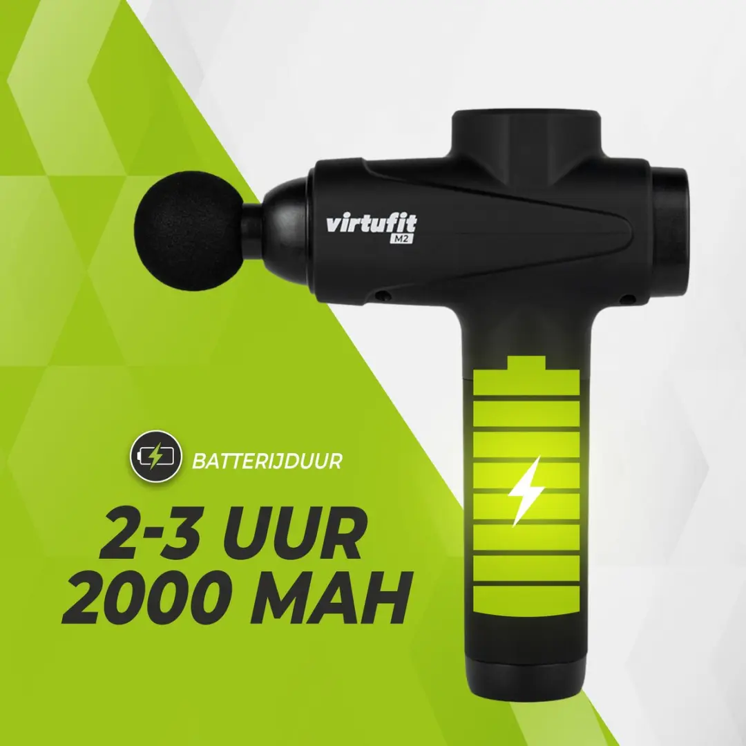 VirtuFit M2 Basic Massagegun VF11002 - 6 Koppen - Zwart