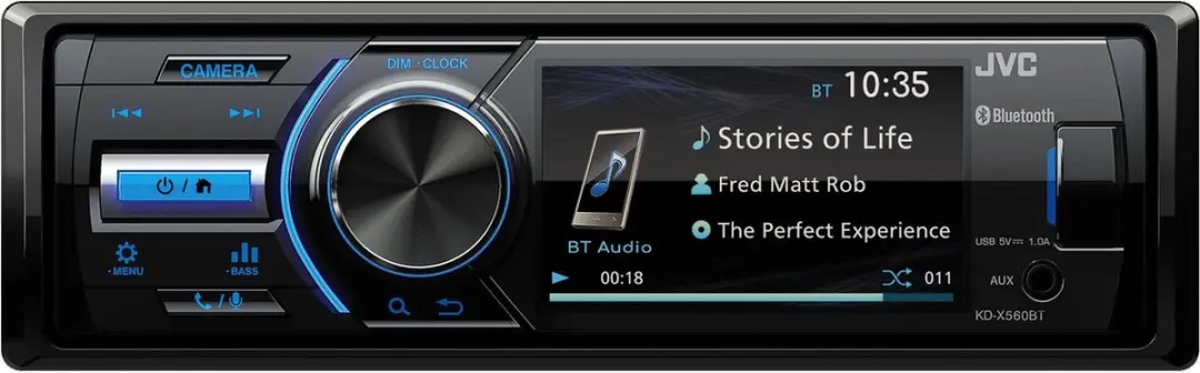 JVC KD-X561DBT Autoradio - 1DIN - 50W - Zwart