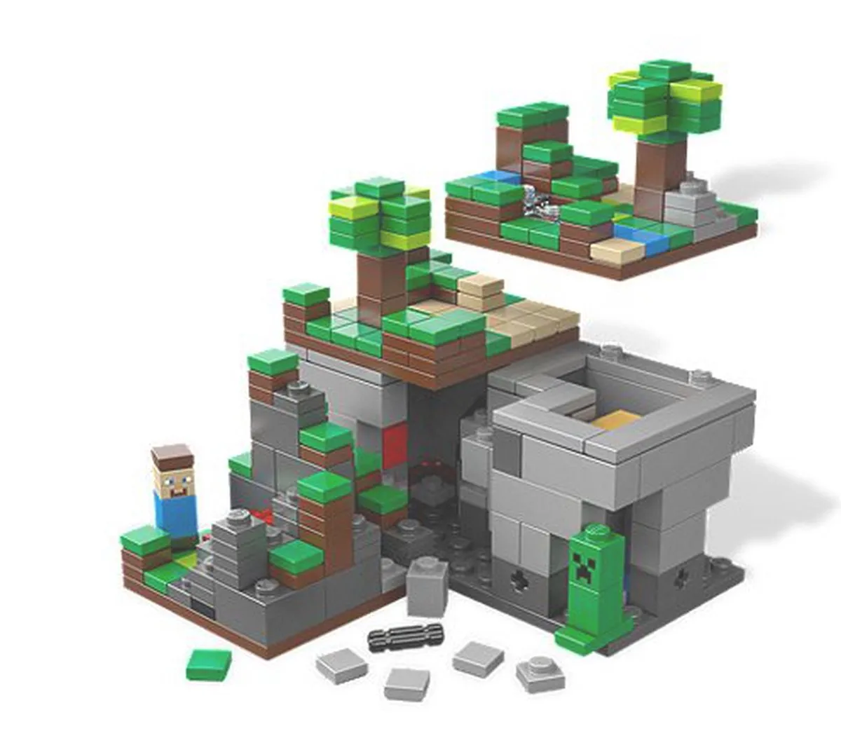 LEGO Minecraft Micro World 21102 - 480 Stukken - Multicolor