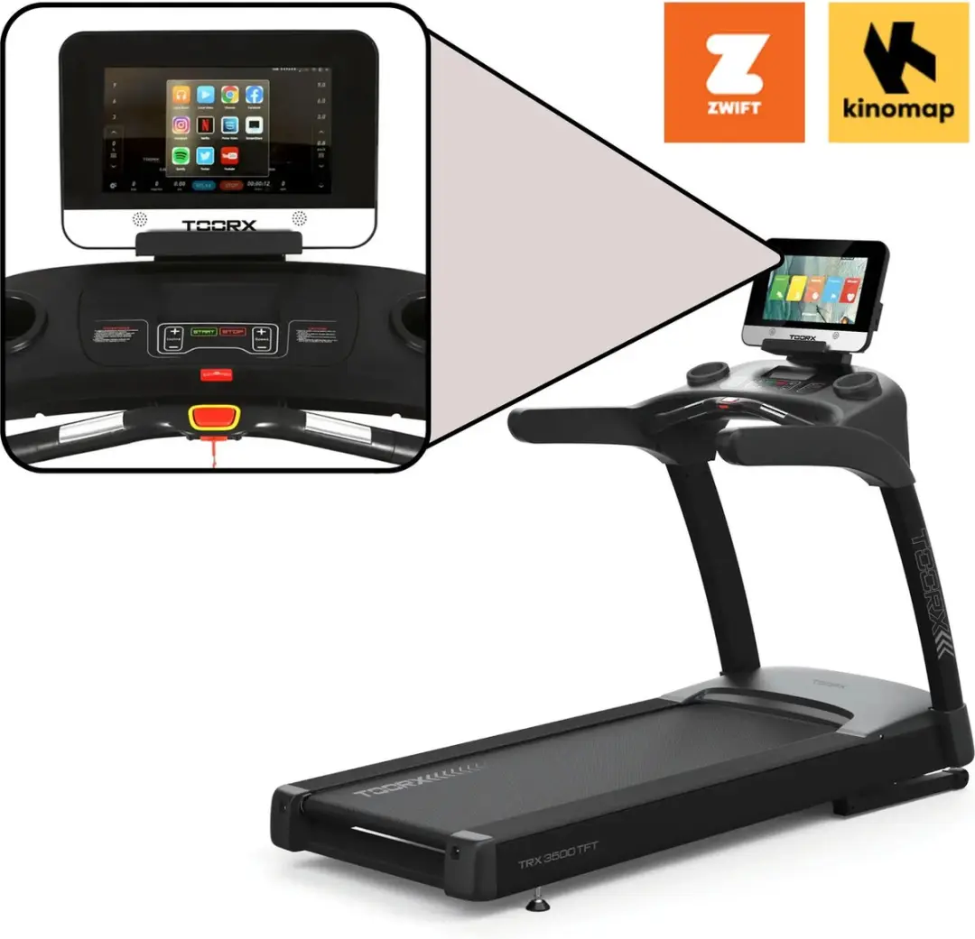 Toorx Fitness TRX-3500-TFT Loopband - 24 km/h - 15 Programma's - Zwart