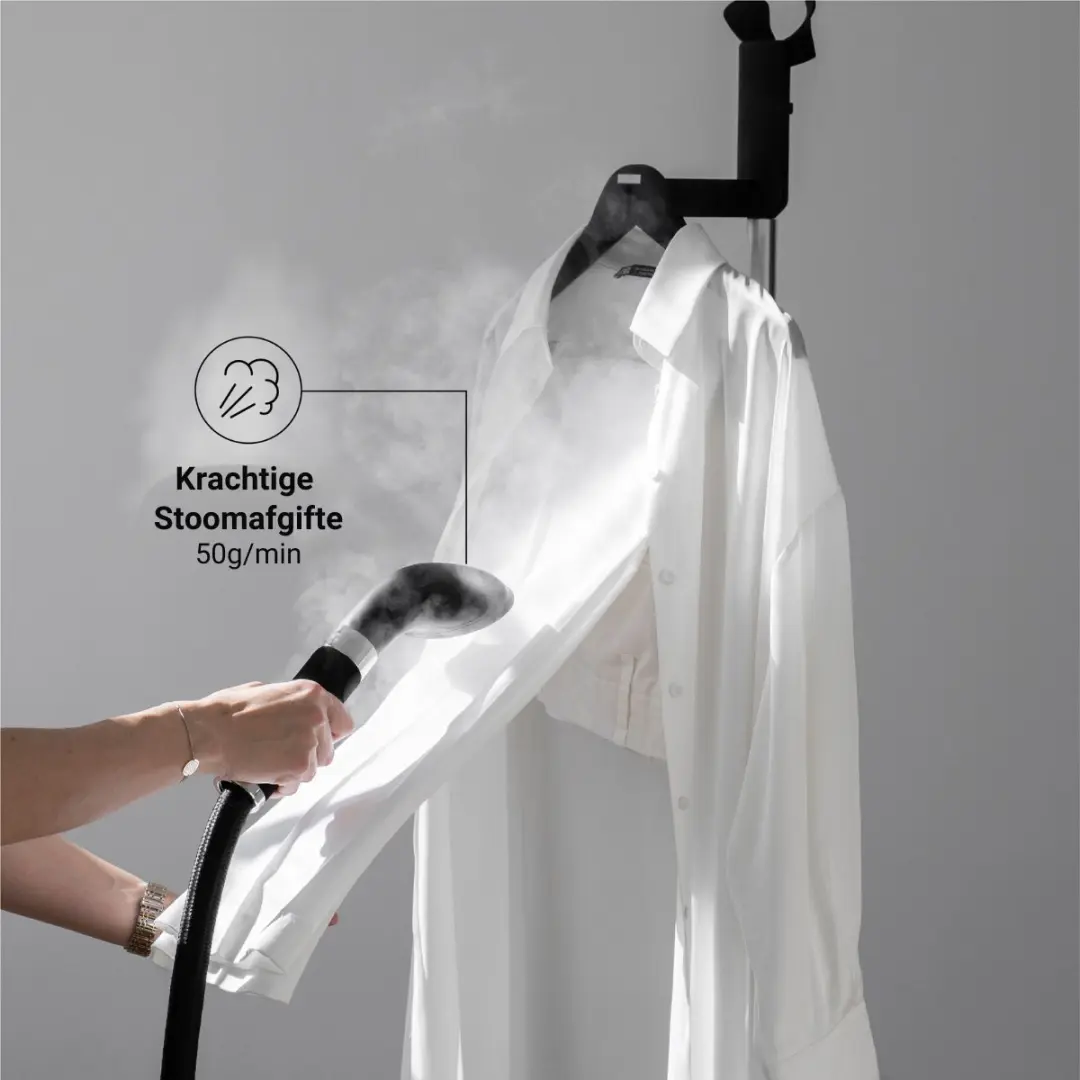 SteamOne George 2 EUES200BV2 Kledingstomer - 2300W - 2L - Zwart/Chroom