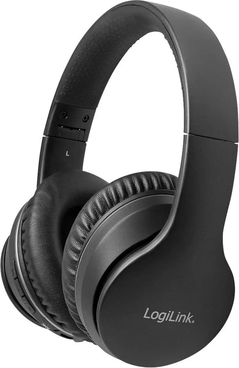 Logilink BT0053 Over-Ear Bluetooth Koptelefoon - Noise Cancelling - Zwart - afbeelding 6 van 6