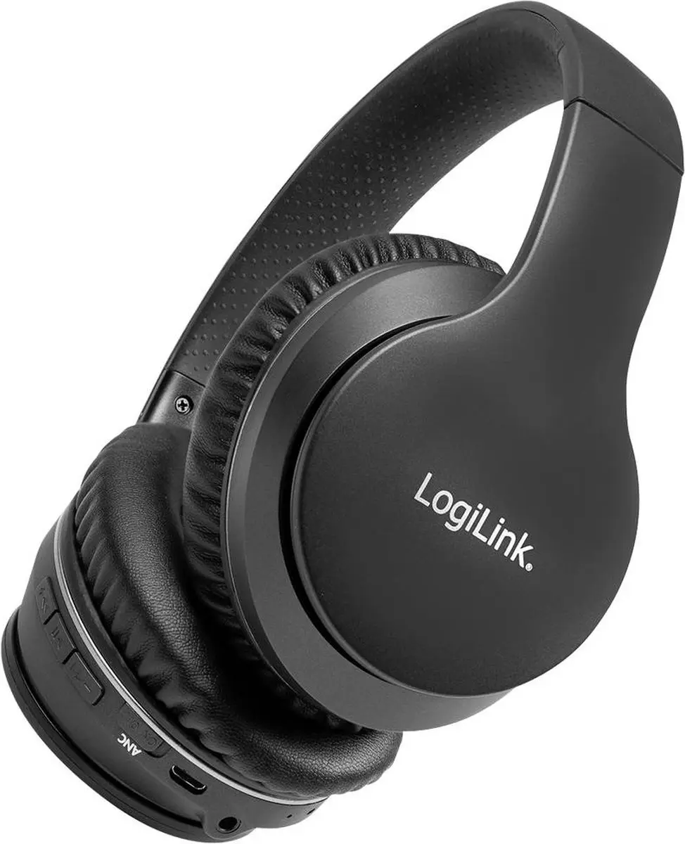 Logilink BT0053 Over-Ear Bluetooth Koptelefoon - Noise Cancelling - Zwart