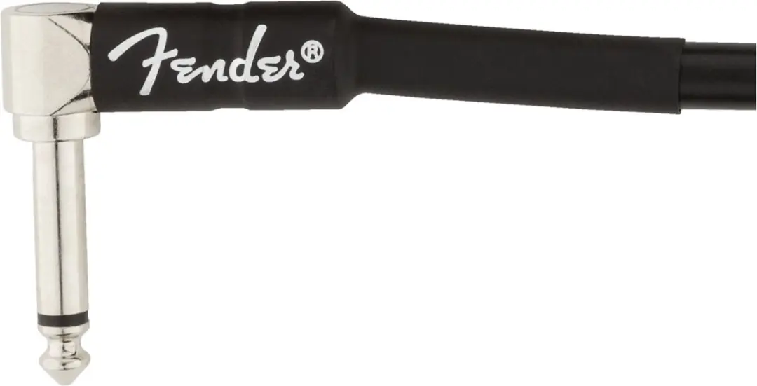 Fender Gitaarkabel 30cm - Haakse Jackplug - Zwart