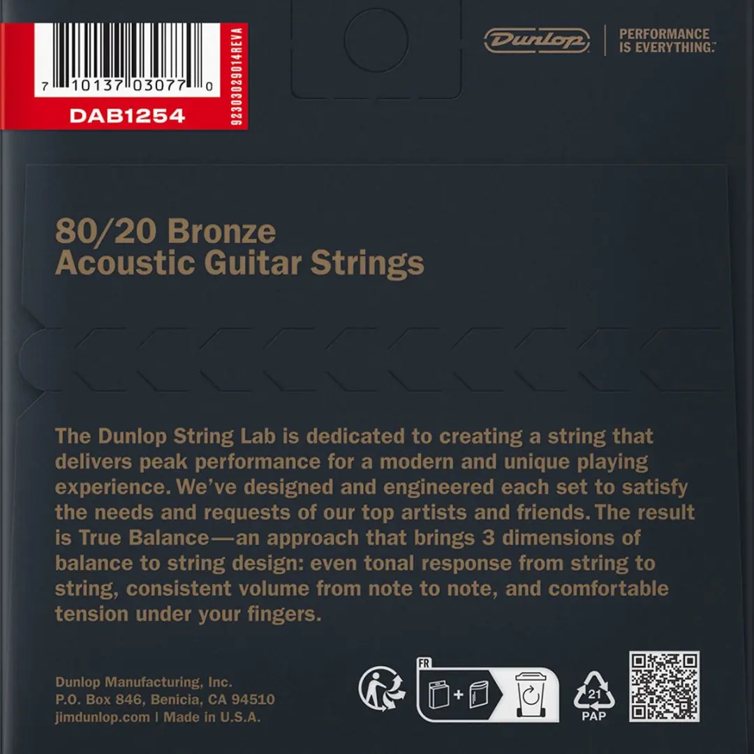 Dunlop 80/20 Bronze Acoustic Snaren - 6 Stuks - Kraft