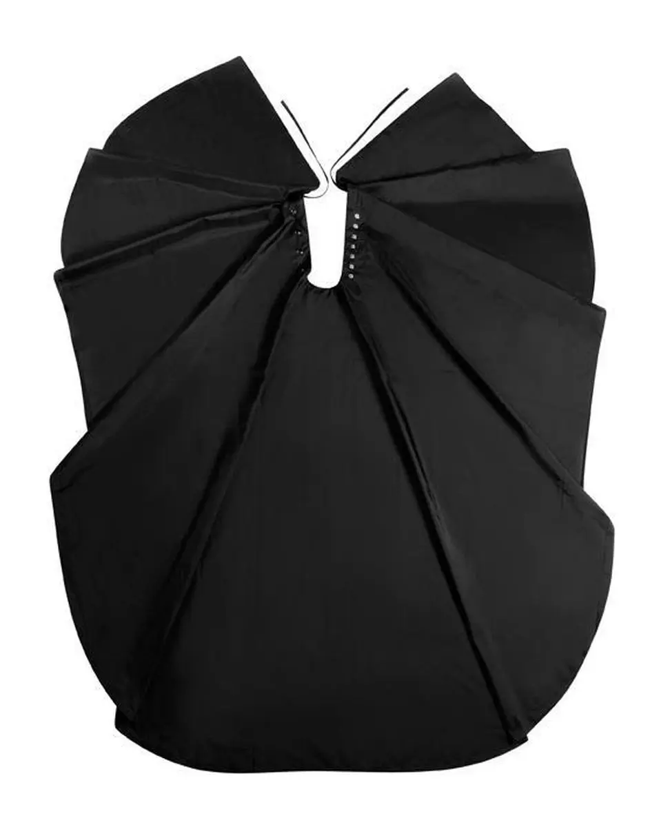 Comair Kapmantel Duo Nylon 136x176cm - Zwart