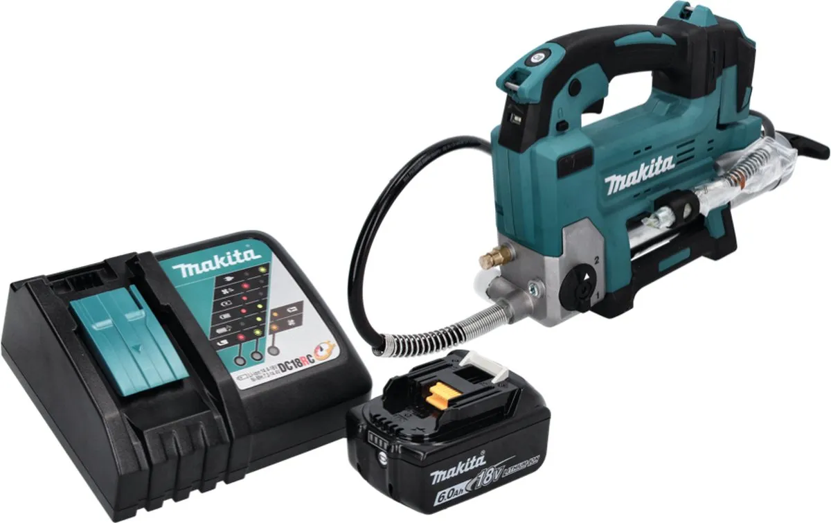Makita DGP 180 Vetspuit 18V 690 bar - 6.0Ah Accu + Lader - afbeelding 2 van 5