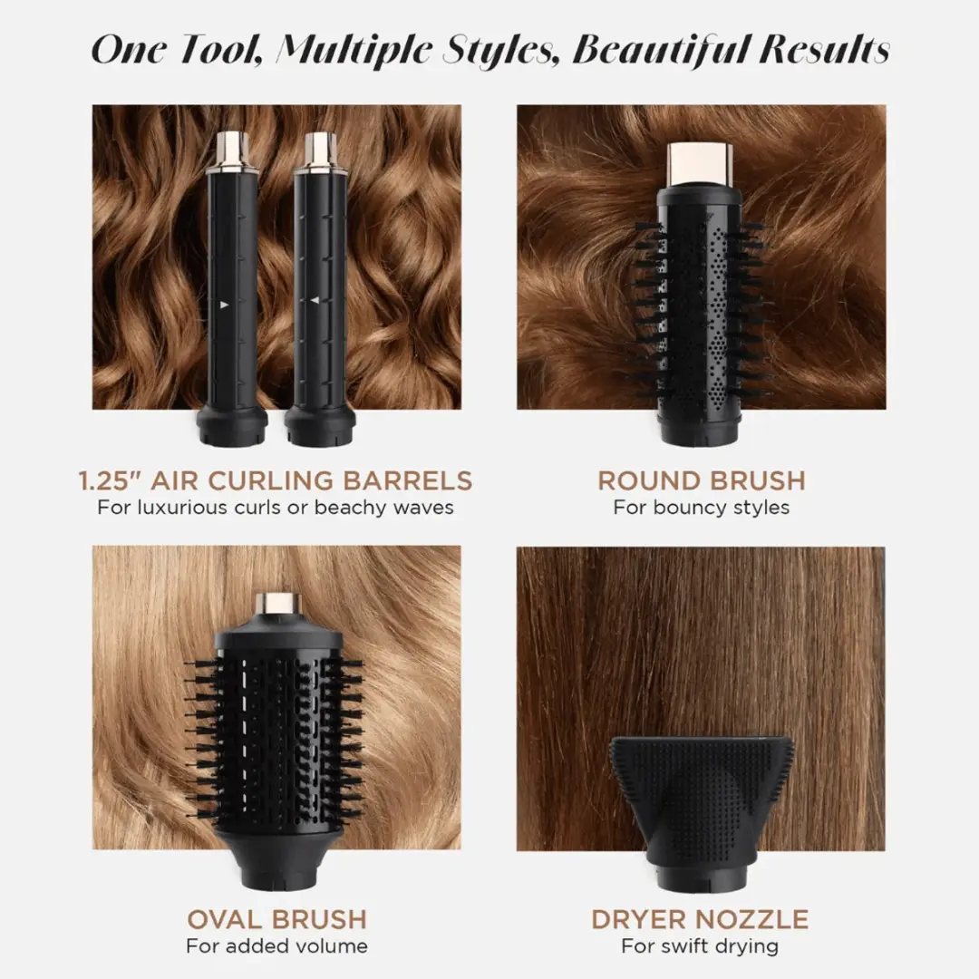 Chi Natural Life Lava AirGlam Multistyler - Zwart