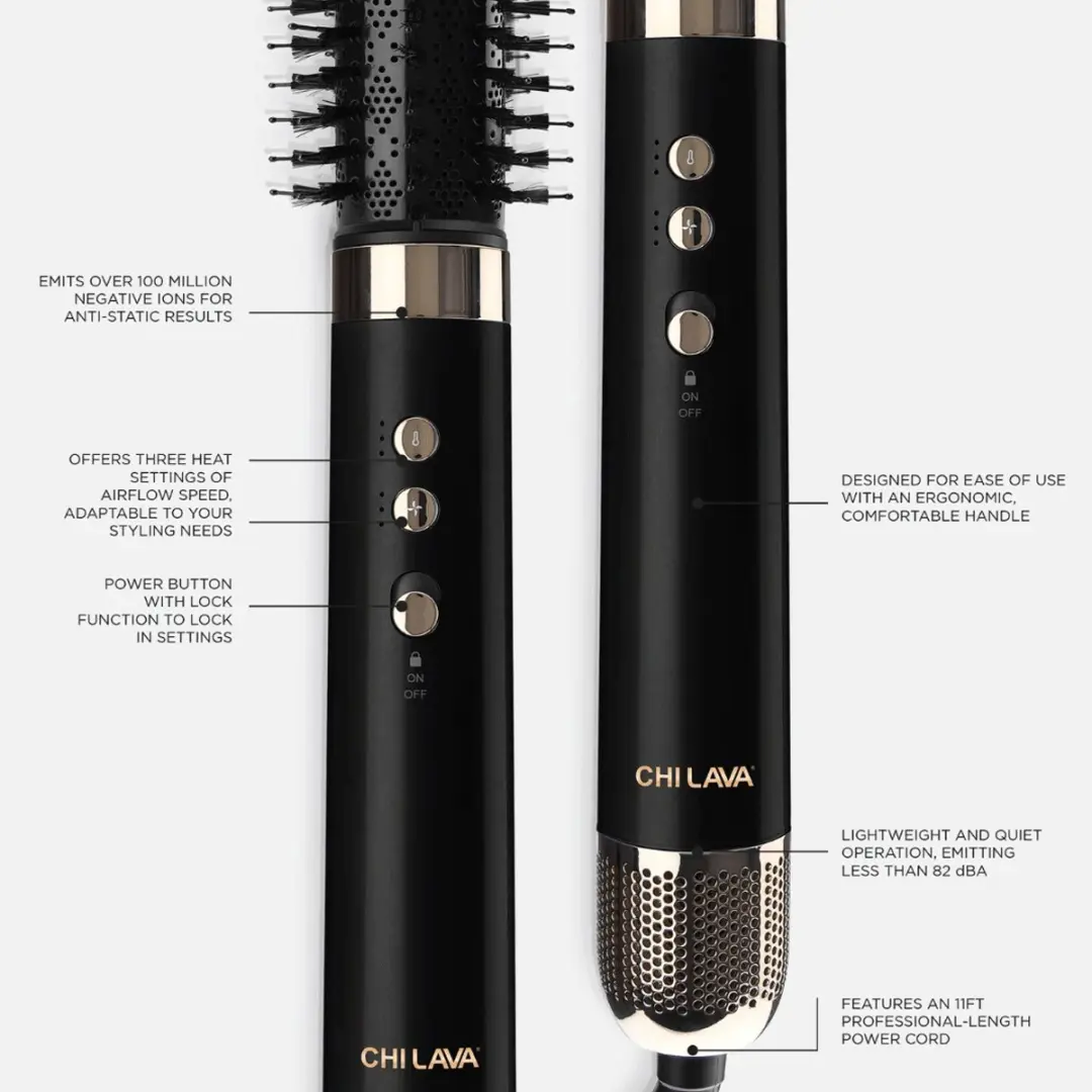 Chi Natural Life Lava AirGlam Multistyler - Zwart