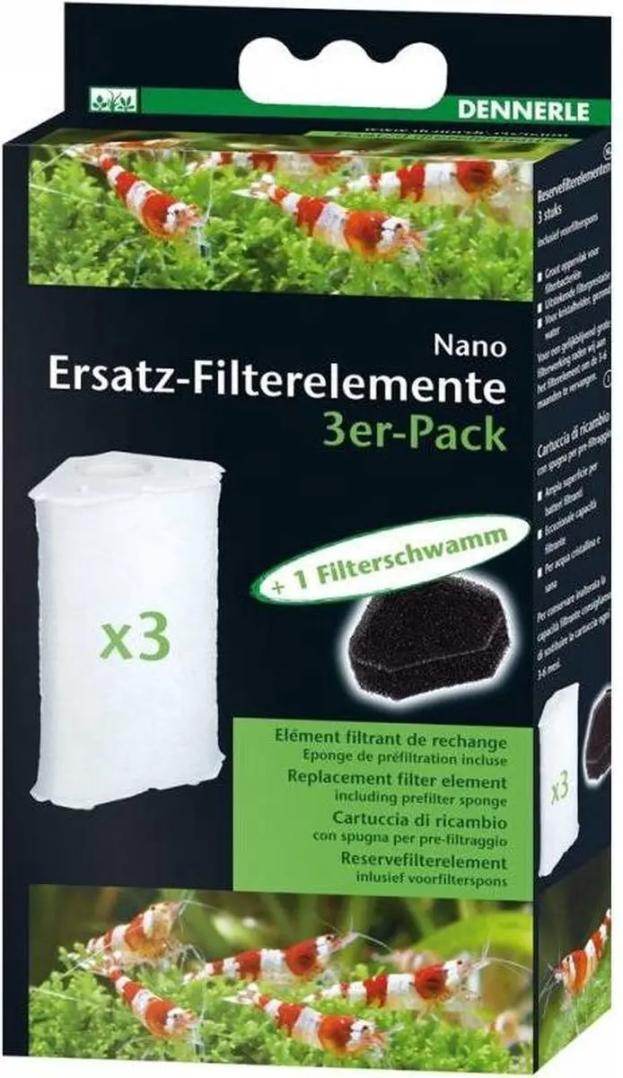 Dennerle Nano FilterElement - 6 Stuks