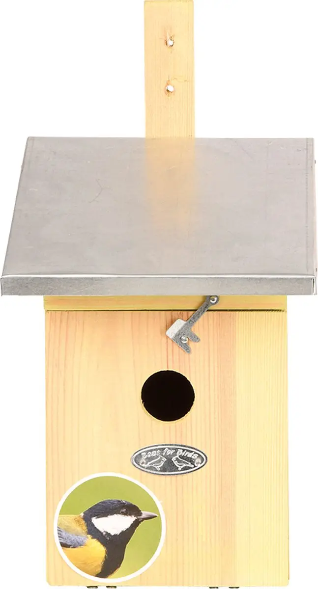 Esschert Design Koolmees Nestkast - Grijs