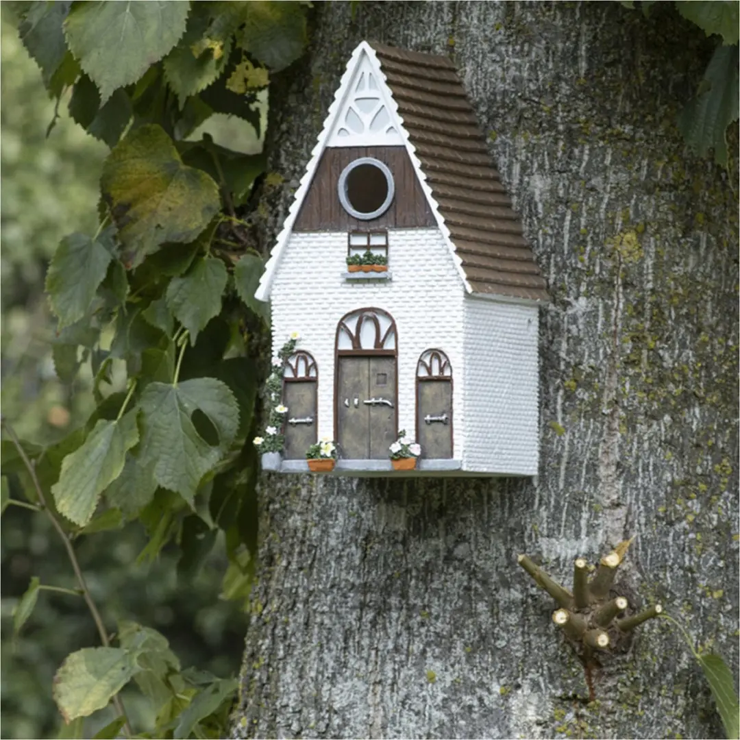Esschert Design Vogelhuisje Boerderij - 1 Inloopopening - Multikleur