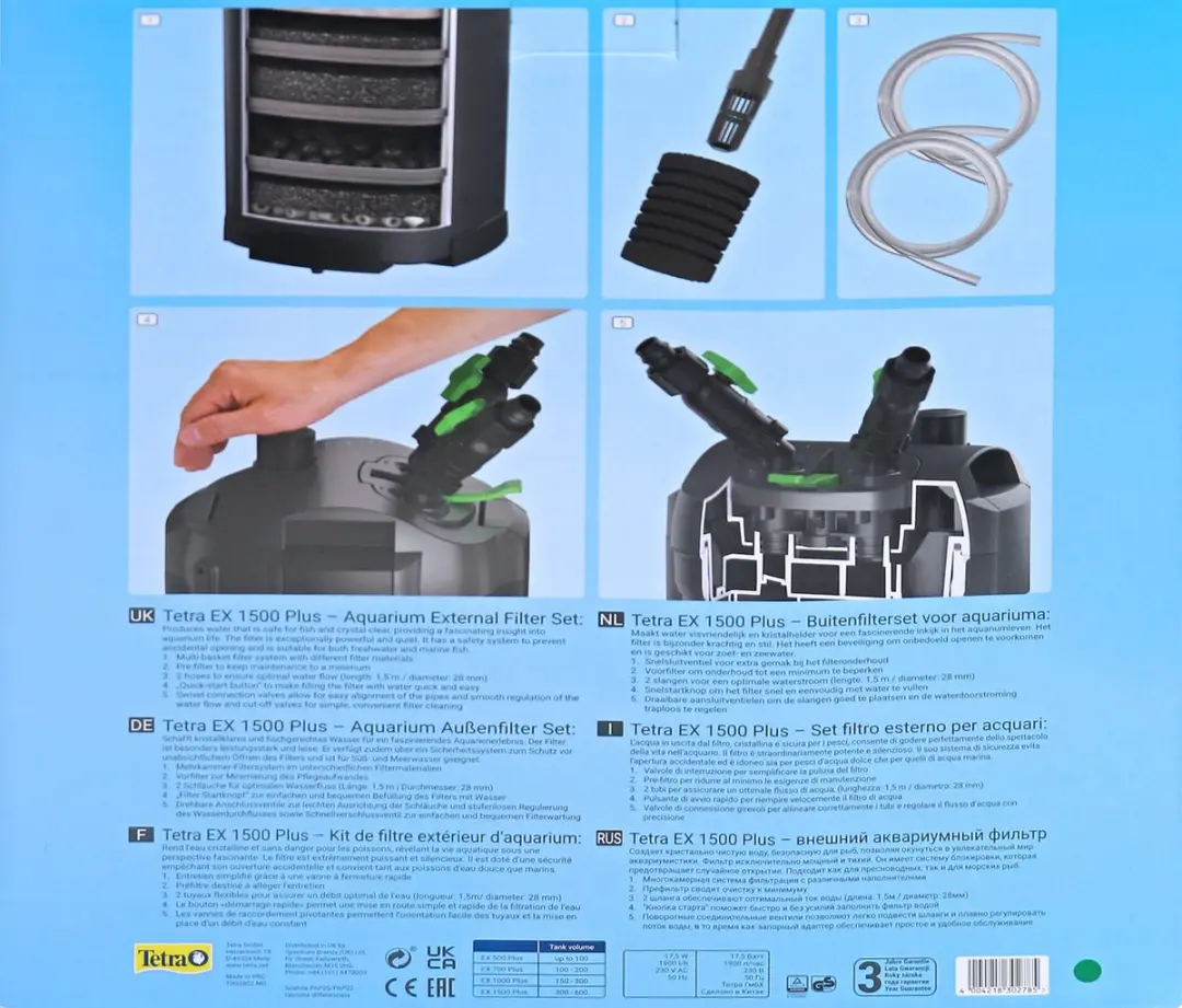 Tetra Ex Buitenfilter 1500 Plus - 1500 l/h