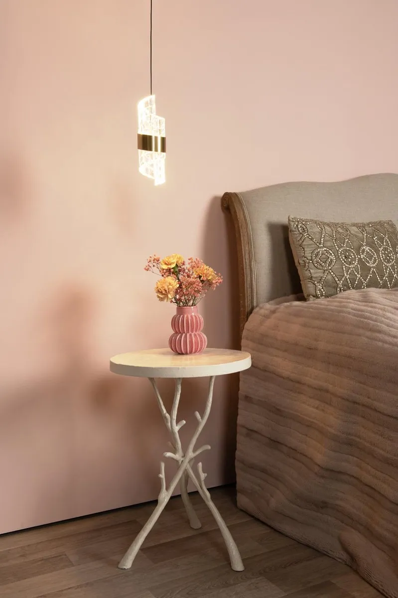 Lucide Kligande Hanglamp Ø13cm - Mat Goud/Messing - 9W 2700K