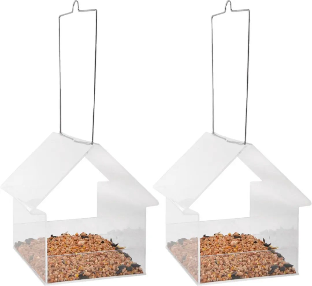 Esschert Design Vogelvoederhuisje Transparant