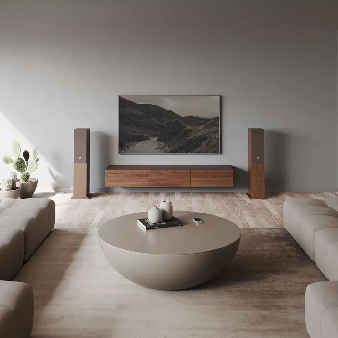Audio Pro A48 W Multiroom Actieve Luidsprekers - 2x130W - Walnoot