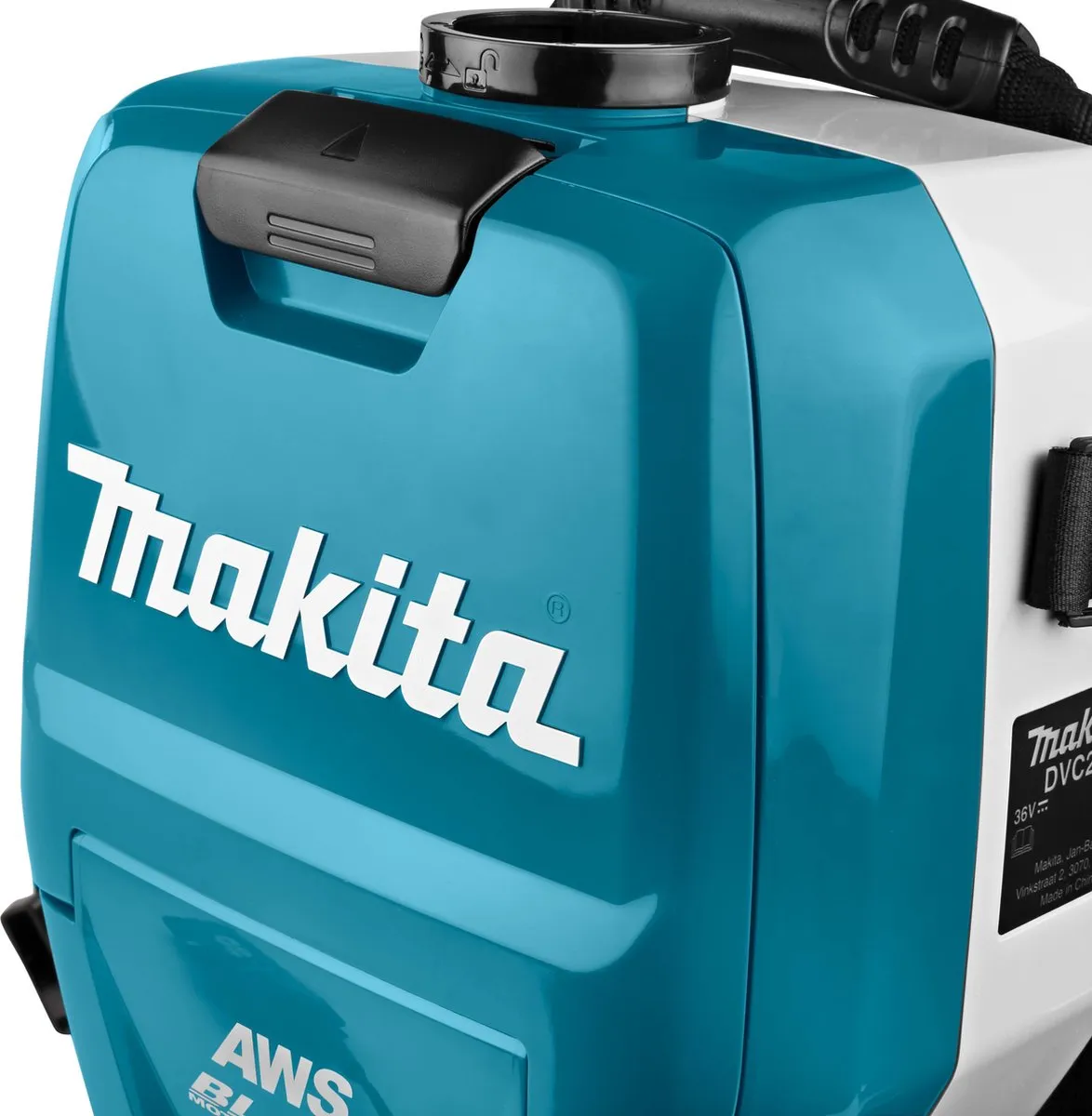 Makita DVC265ZXU Accu Rugstofzuiger AWS 2x18V
