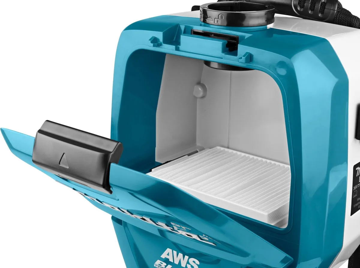 Makita DVC265ZXU Accu Rugstofzuiger AWS 2x18V