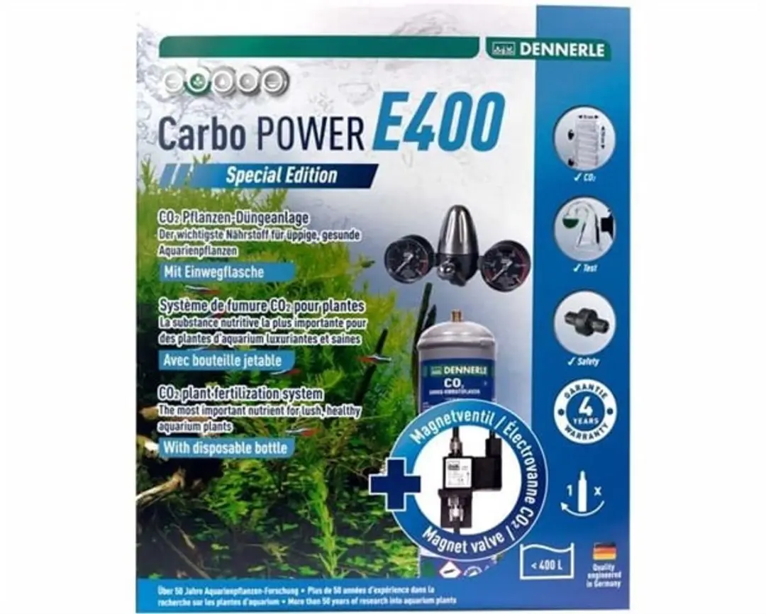 Dennerle CO2 Wegwerp Carbo Power E400 Special Edition 0.40l - Grijs