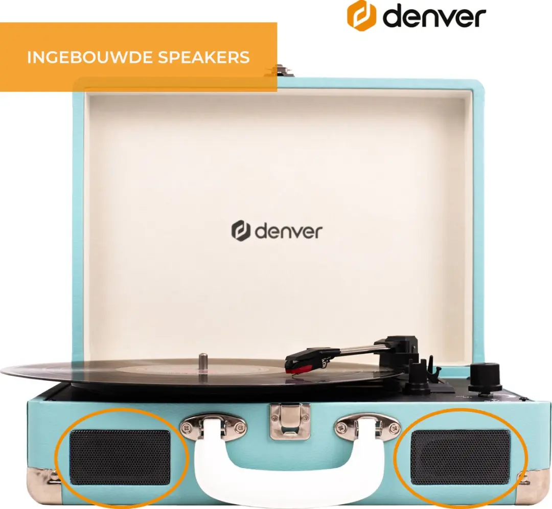 Denver VPL-120 Platenspeler - Blauw