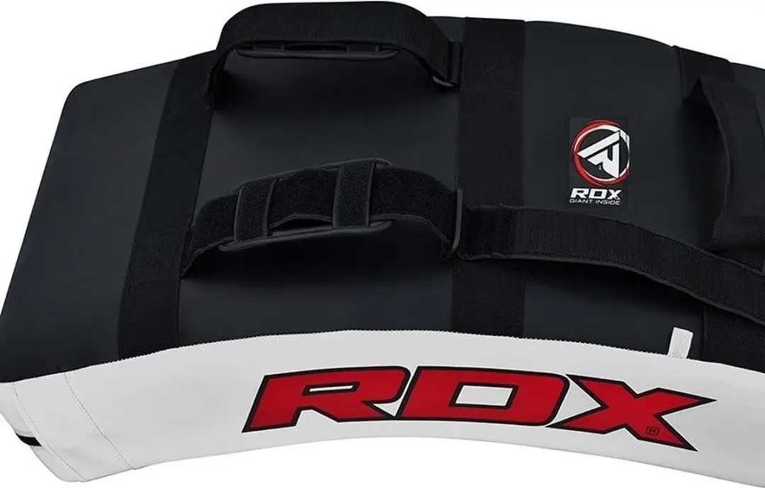 RDX Sports T1 Gel Padded Curved Kick Shield - Zwart - afbeelding 6 van 6