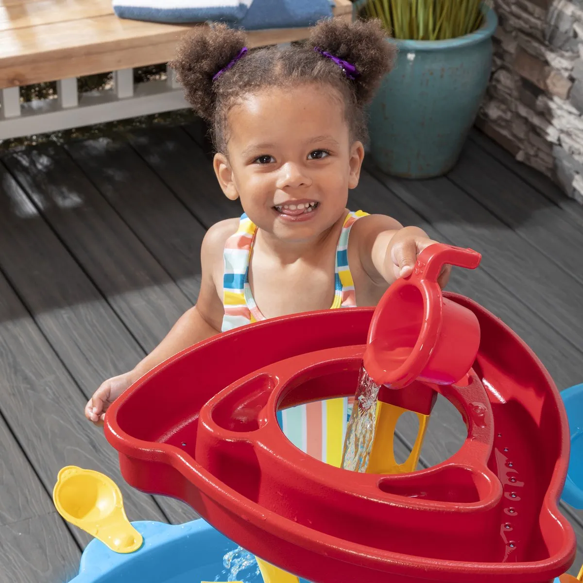 Step2 Tidal Towers Watertafel - incl. 7 accessoires - Waterspeelgoed voor kindjes - Activiteitentafel