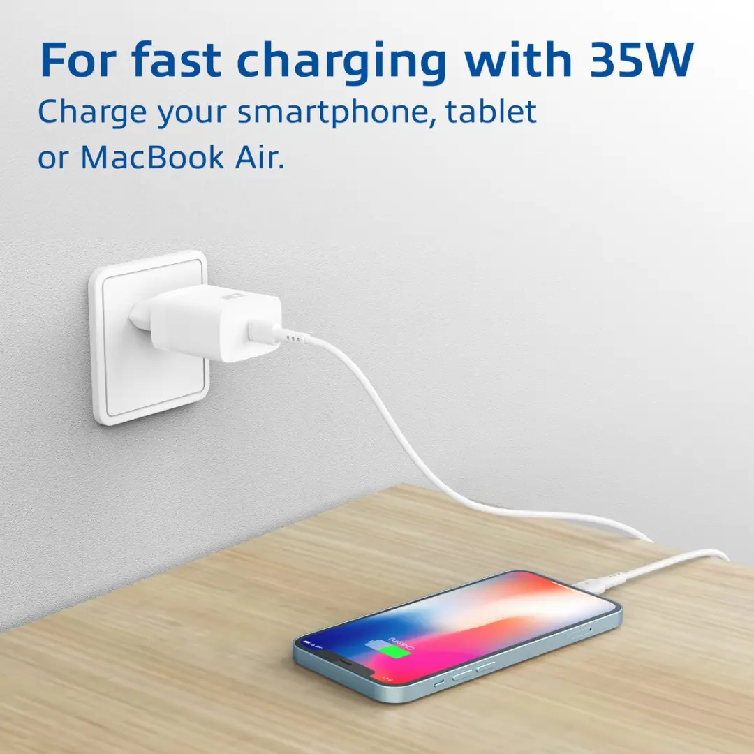 ACT AC2135 USB-C Lader 35W - Wit