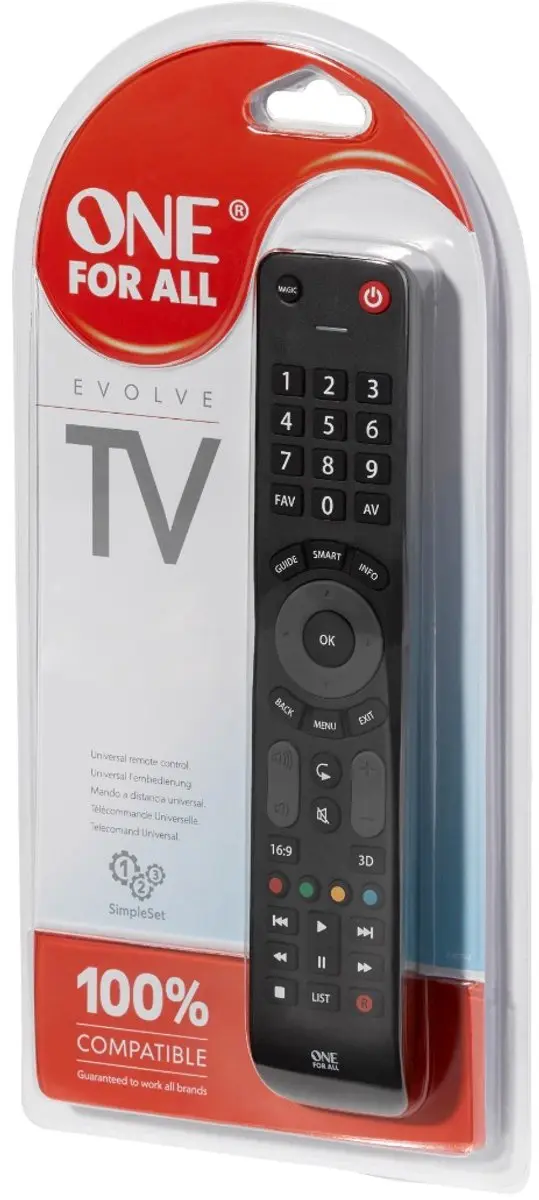 One For All Evolve URC7115 Universele Afstandsbediening - Zwart