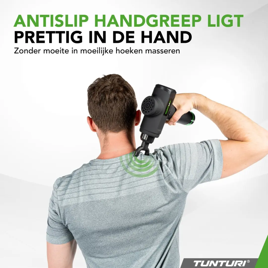 Tunturi MG50 Massagepistool - 4 Koppen - Incl. Koffer
