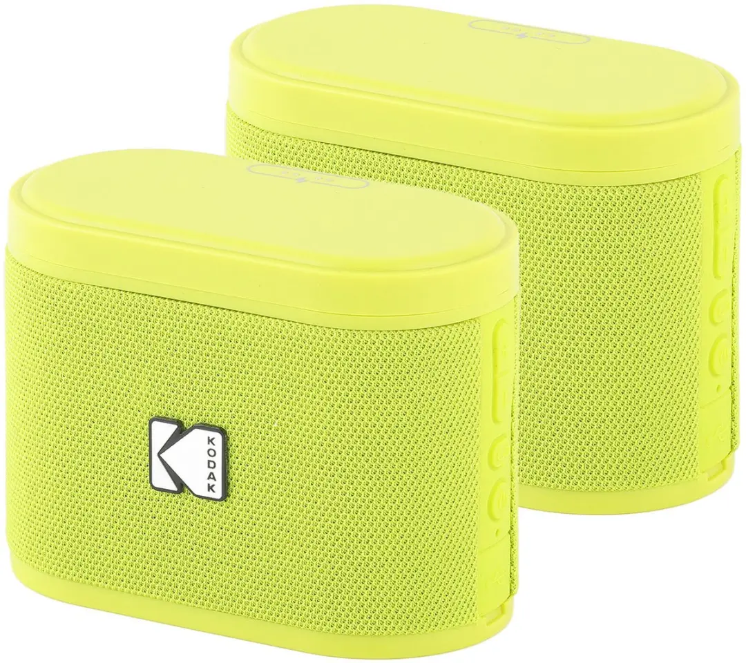 Kodak SoundBrix SBRIX2 Bluetooth Speaker - 5W - 2 Stuks - Geel