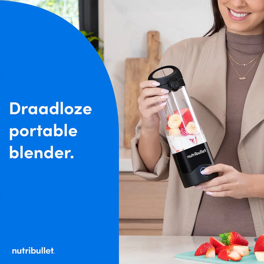 NutriBullet Portable Draadloze Blender 200W - Zwart