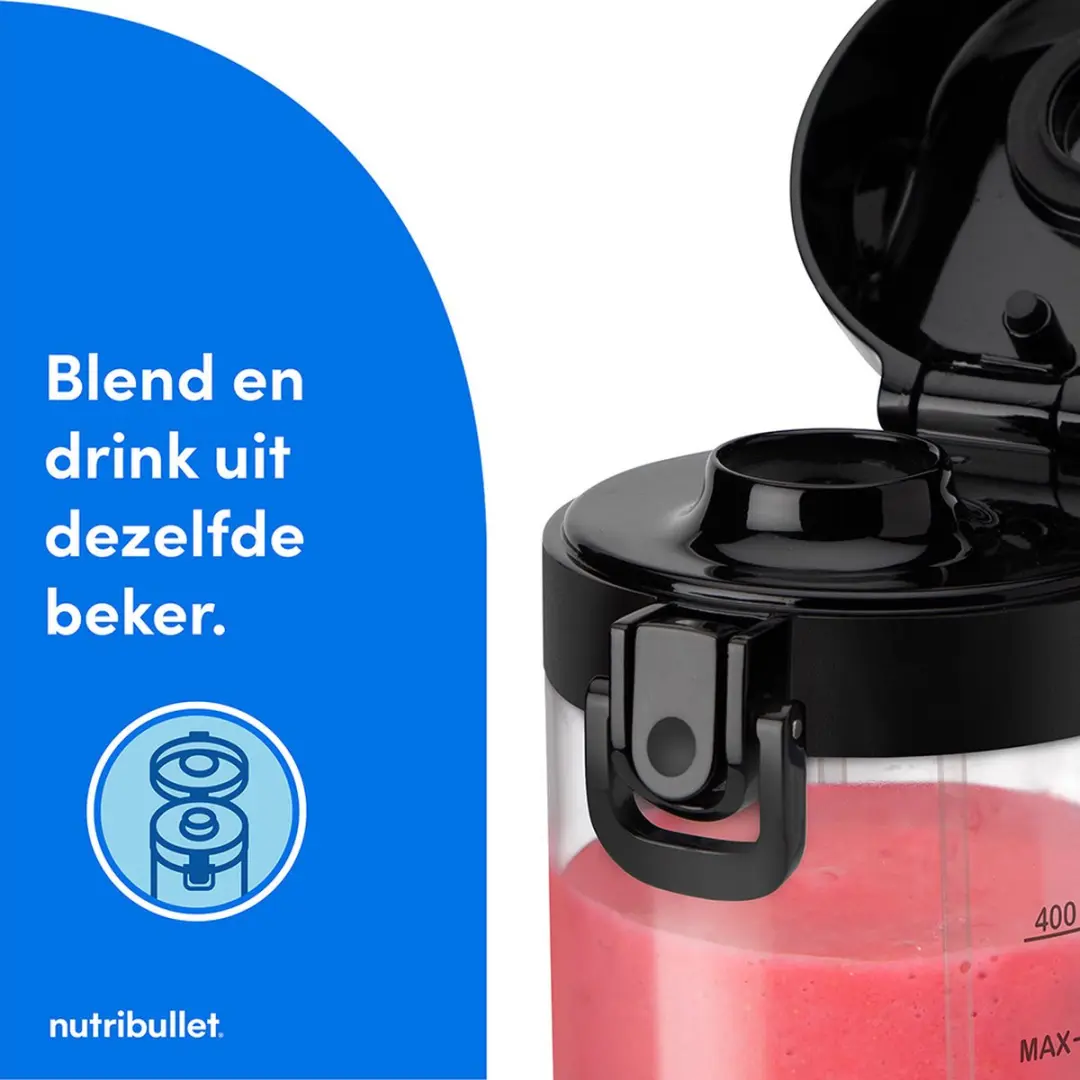 NutriBullet Portable Draadloze Blender 200W - Zwart - afbeelding 6 van 6