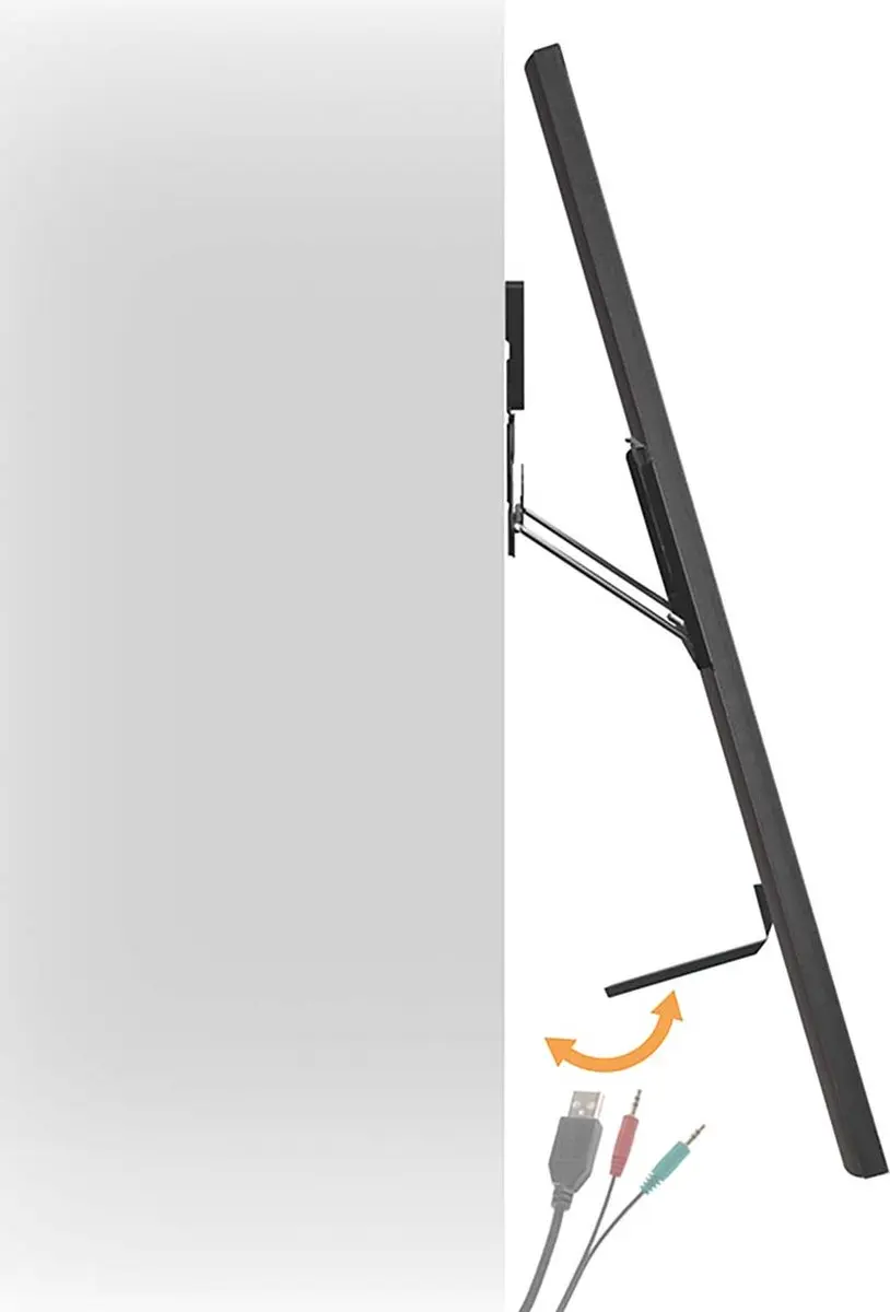 Nedis TVWM5090BK Vaste TV Muurbeugel - 75kg - VESA 200x200 - Zwart