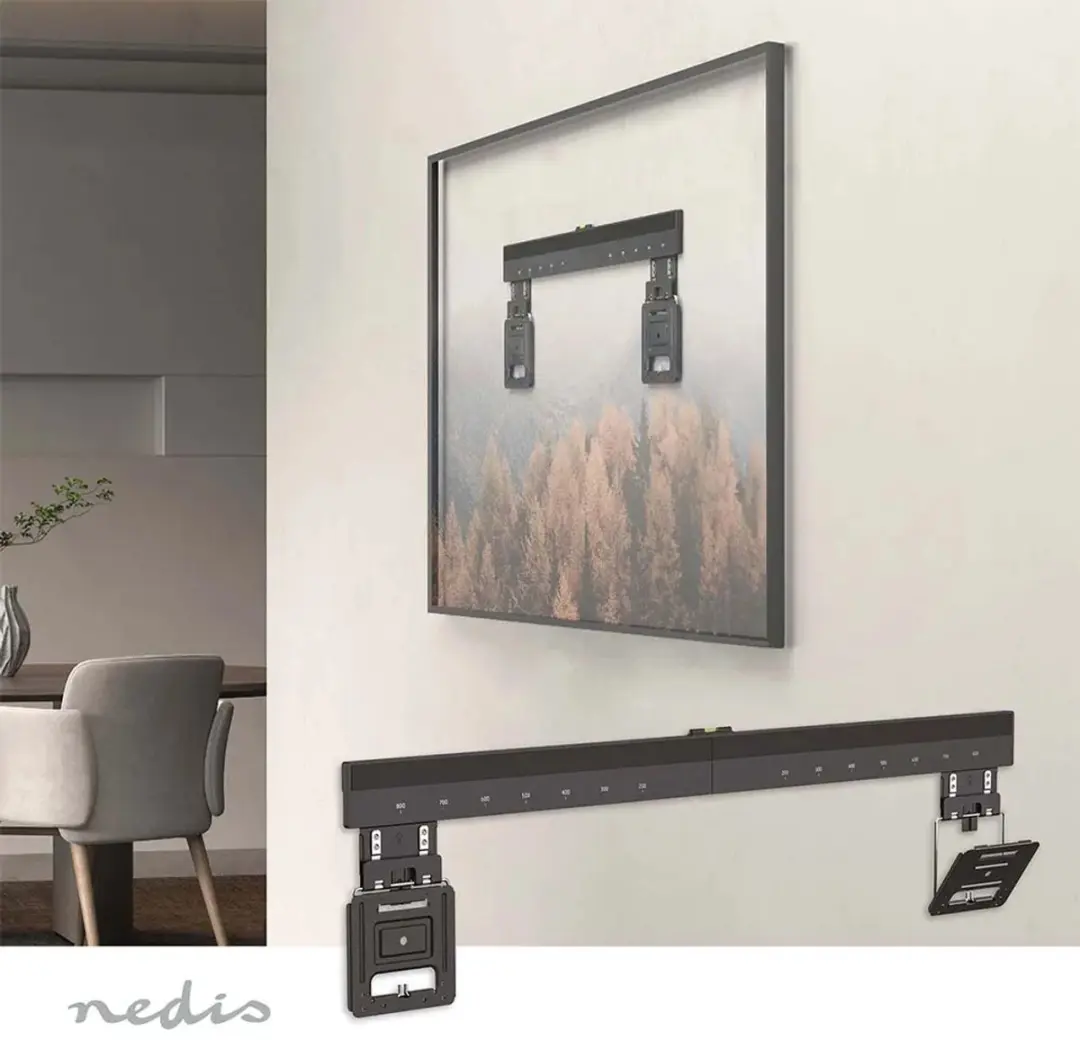 Nedis TVWM5090BK Vaste TV Muurbeugel - 75kg - VESA 200x200 - Zwart
