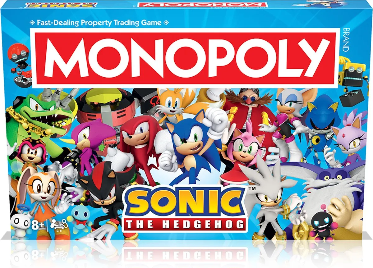 Winning Moves Monopoly Sonic Bordspel - 2-6 Spelers