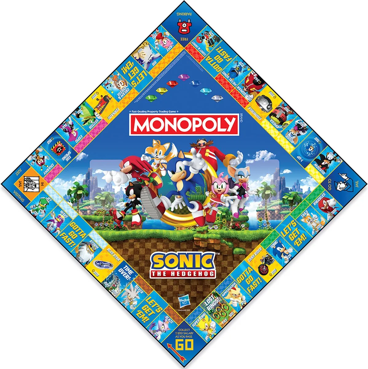 Winning Moves Monopoly Sonic Bordspel - 2-6 Spelers