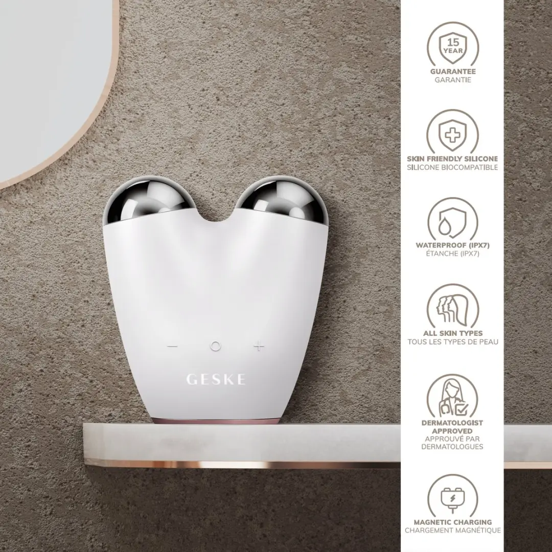 GESKE SmartAppGuided GK000015SL01 MicroCurrent Gezichtslifter - Starlight