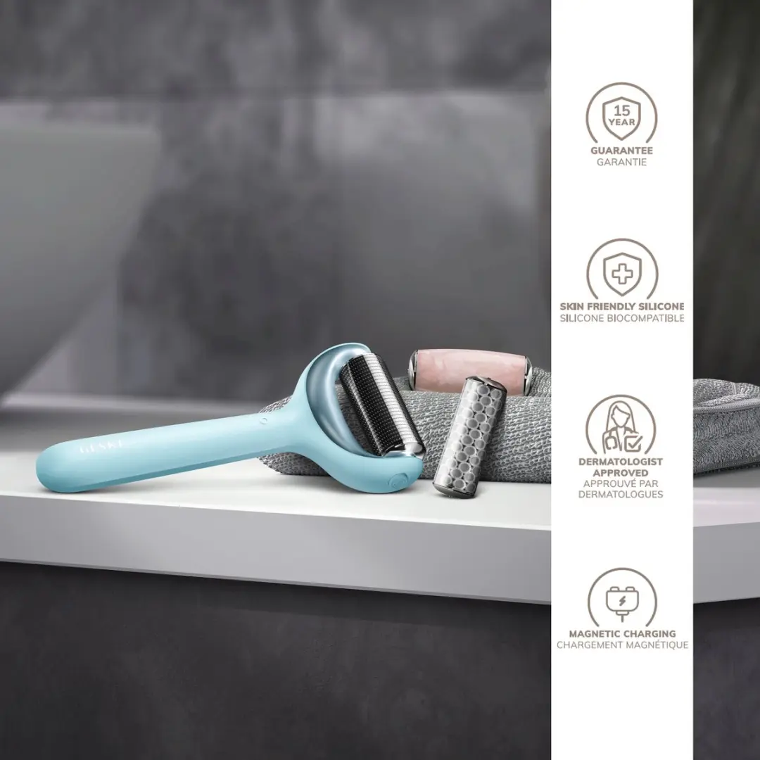 GESKE SmartAppGuided MicroNeedle Roller 9-in-1 - Turquoise - afbeelding 3 van 6