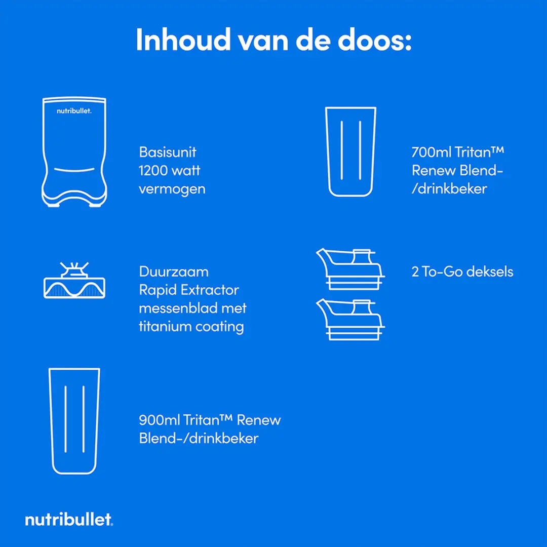 NutriBullet Ultra 1200W Blender - 0,9L - Grijs - afbeelding 6 van 6