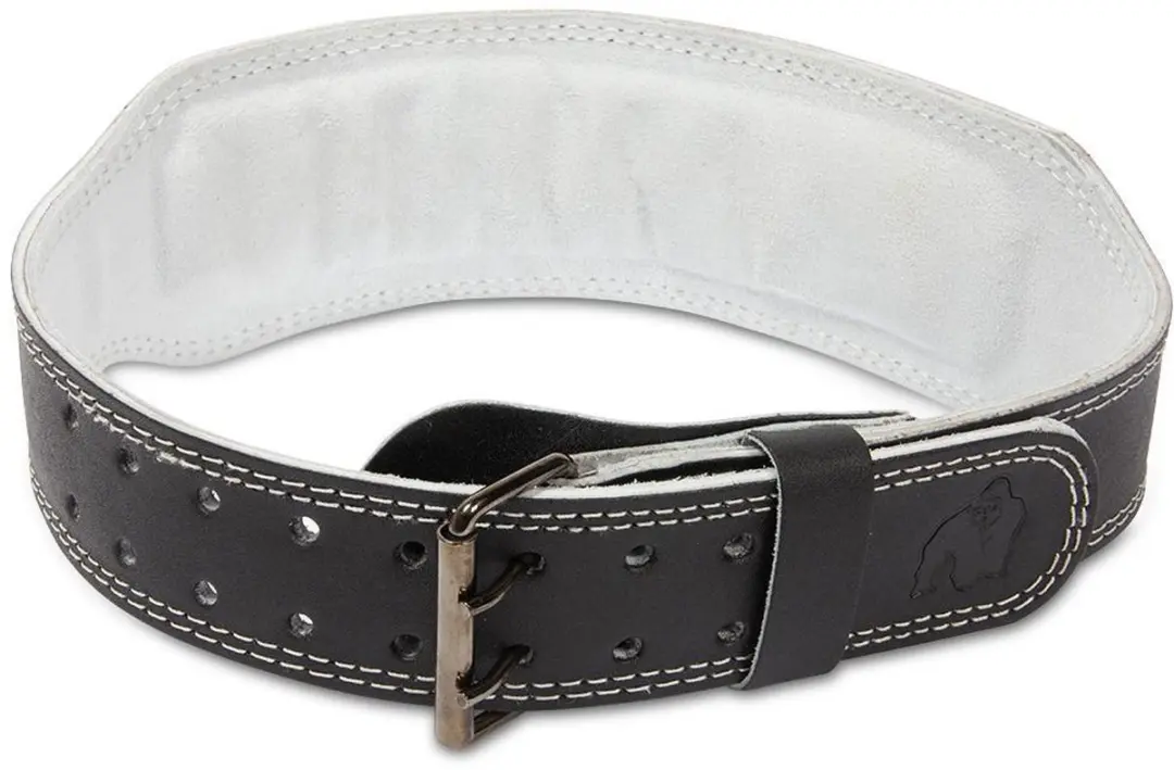 Gorilla Wear Leren Sportriem 4 Inch - Halterriem - Zwart