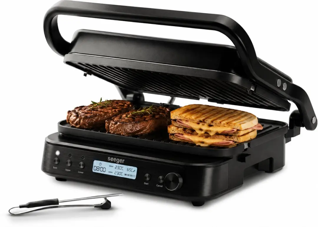 SEEGER MultiGrill XL SGR1800BK 3-in-1 Contactgrill - 2000W - Zwart